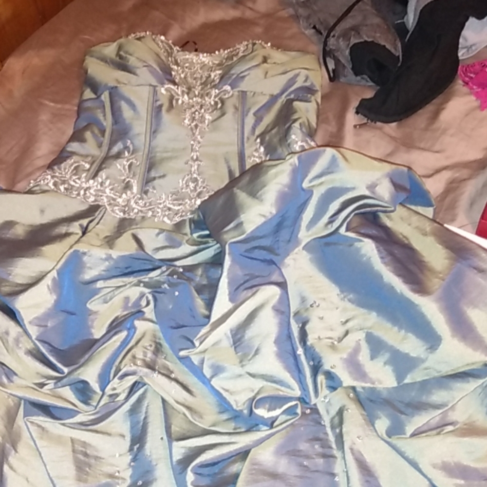 Camille la vie petite dress green colored